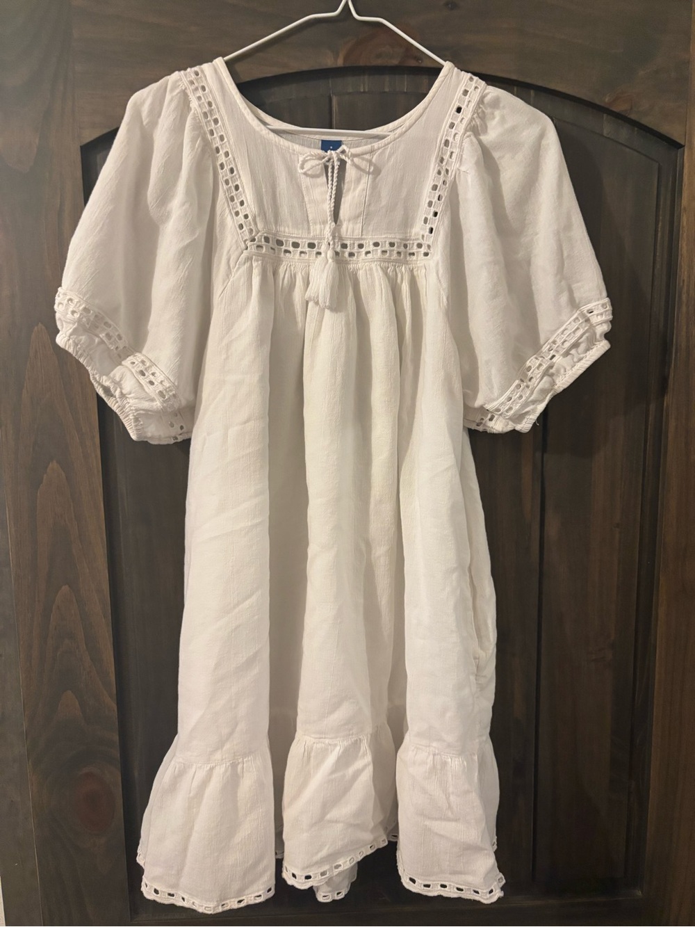 old navy white eyelet cotton sundress